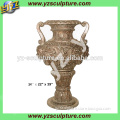 indoor decorative cast antique brass flower pot sculpture